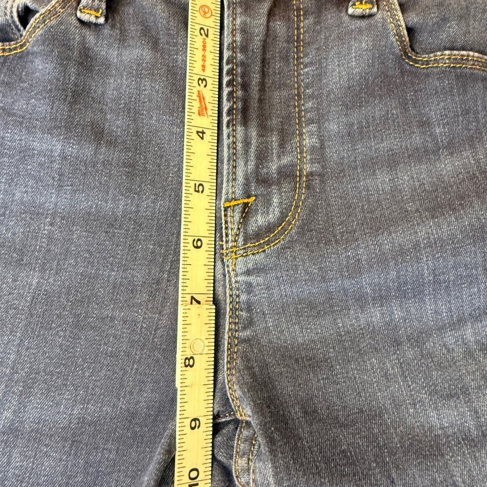 Frame Le Mini Boot High Rise Dark Wash Bootcut Jeans Size 26 Indigo Stretch - Picture 5 of 9